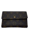 【中古】LOUIS VUITTON◆ポルト・トレゾール・エテュイ・パピエ_モノグラム・キャンバス_BRW/PVC/BRW/レディース【服飾雑貨他】(4)