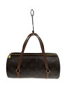 【中古】LOUIS VUITTON◆1)パピヨン26_モノグラム・キャンバス/PVC/BRW/ハンドル・本体ひび割れ有【バッグ】