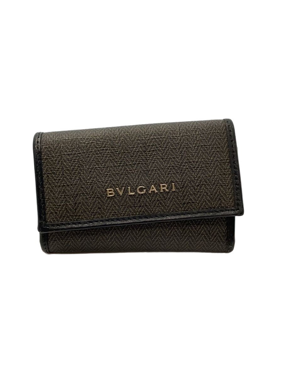 【中古】BVLGARI◆キーケース/--/GRY/メンズ【服飾雑貨他】