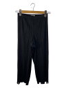 【中古】PLEATS PLEASE ISSEY MIYAKE◆PP55-JF101/プリーツ/ボトム/4/ポリエステル/BLK【レディースウェア】