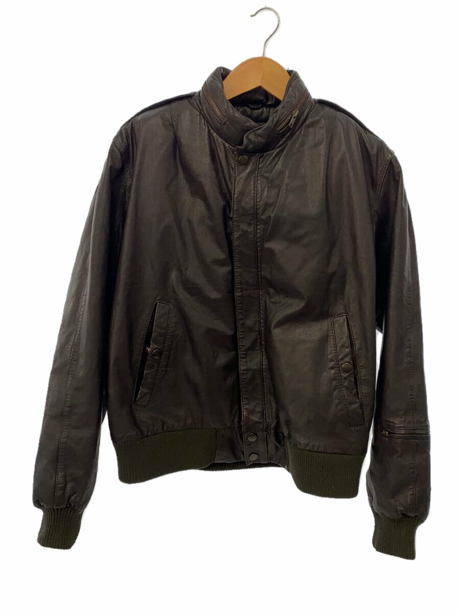 【中古】U2 WEAR ME OUT/レザージャケット・ブルゾン/40/レザー/BLK/無地【メンズウェア】
