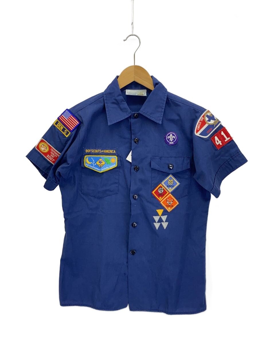 【中古】BOY SCOUTS OF AMERICA◆半袖シャツ/--/ポリエステル/NVY//【メンズウェア】