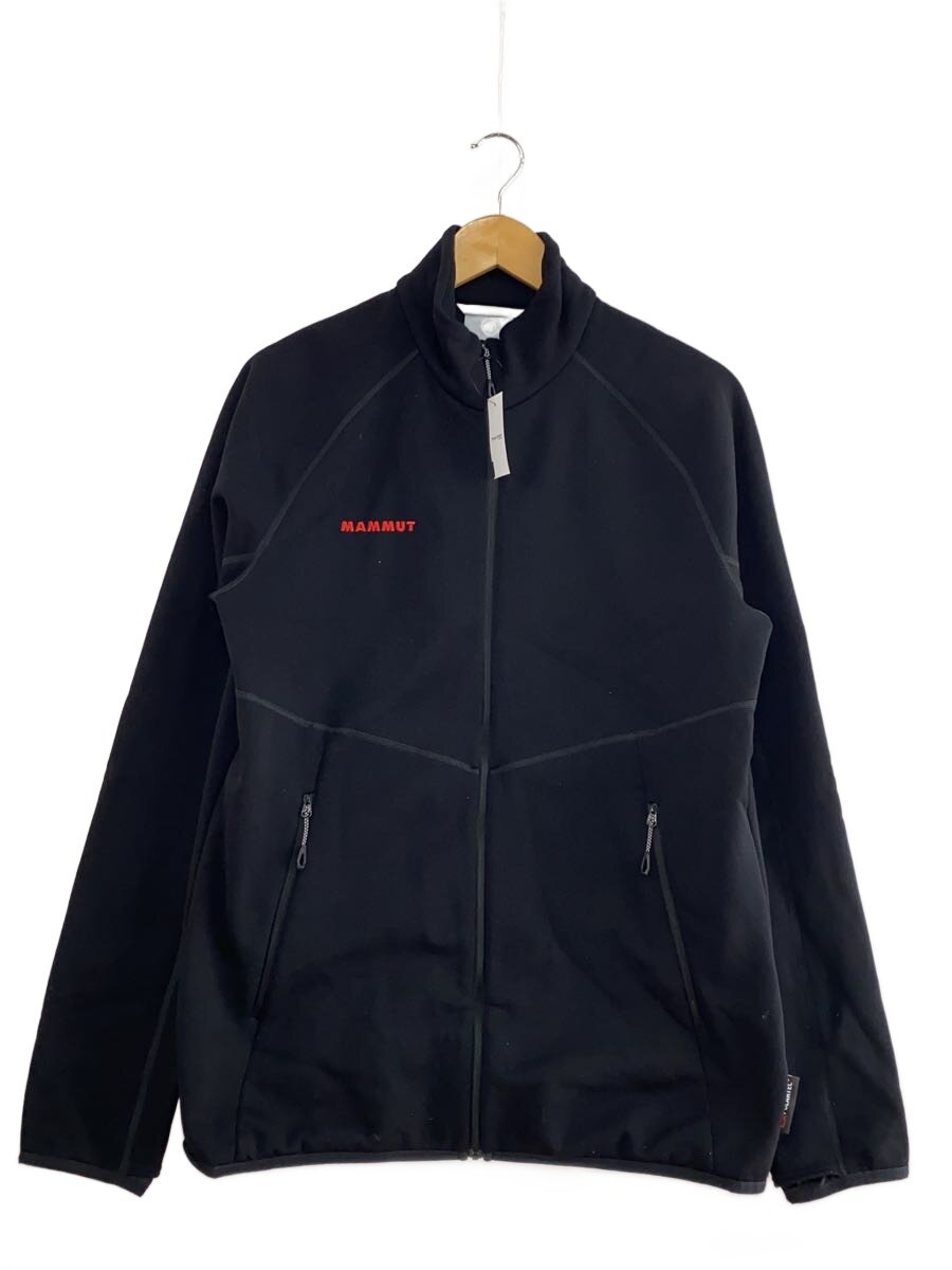 MAMMUT◆ジップパーカー XL ポリエステル BLK 無地 1014-06260
