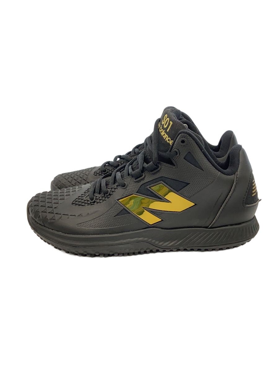 【中古】NEW BALANCE◆野球用品/シューズ/BLK/TSHOBK1/サイズ27cm//【スポーツ】