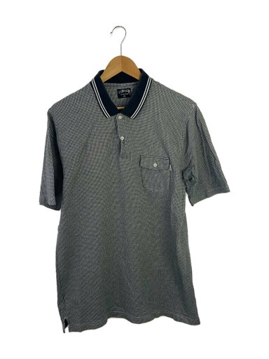 【中古】STUSSY◆ポロシャツ/XL/コットン/GRY/チェック//【メンズウェア】 【中古】STUSSY◆ポロシャツ/XL/コットン/GRY/チェック//【メンズウェア】
