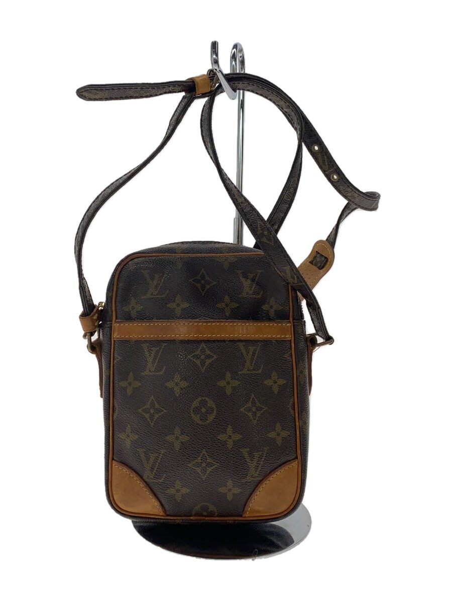 LOUIS VUITTON - 【中古】LOUIS VUITTON◆2)ダヌーブ_モノグラム・キャンバス_BRW/PVC/BRW/M45266/斜め掛け/ショルダー【バッグ】