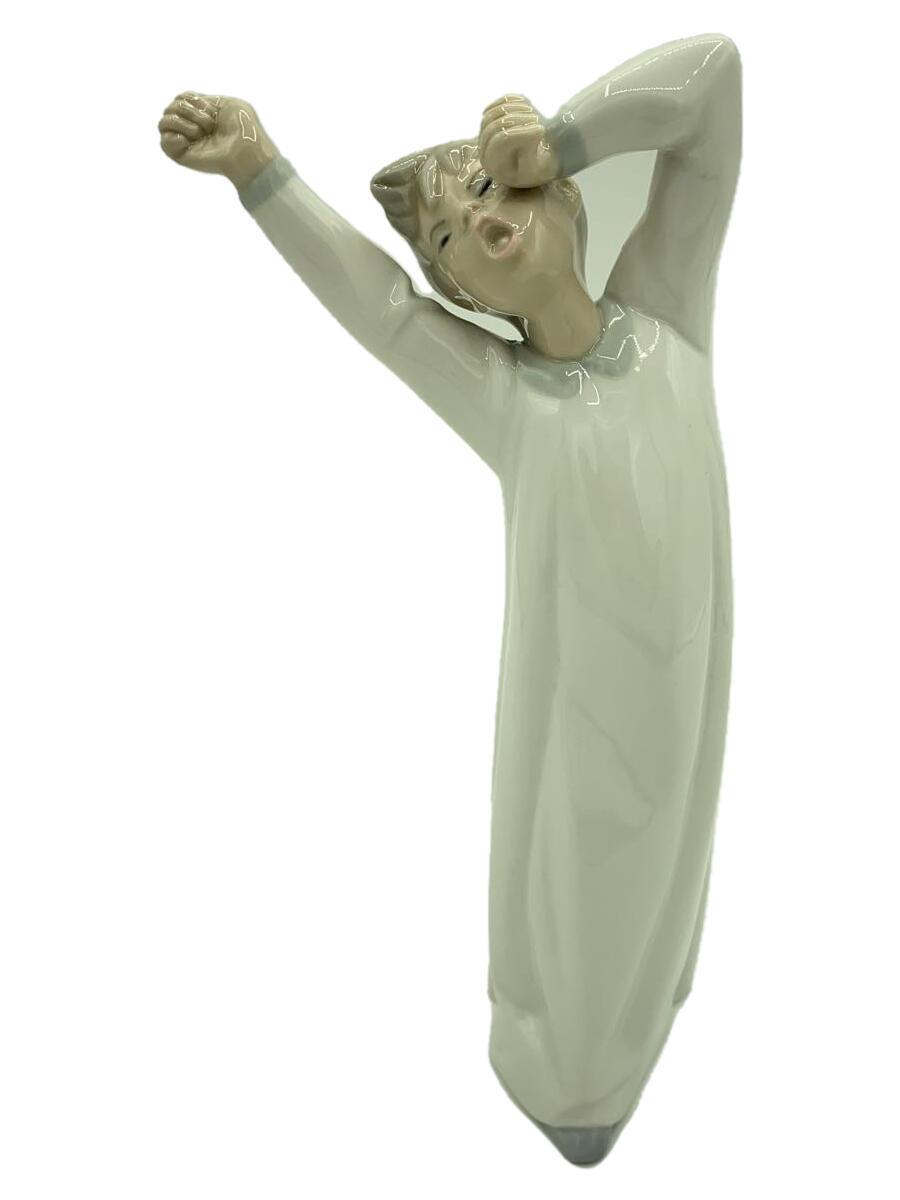 【中古】Lladro◆インテリア雑貨/WHT/パジャマパーティ【インテリア小物・日用雑貨】