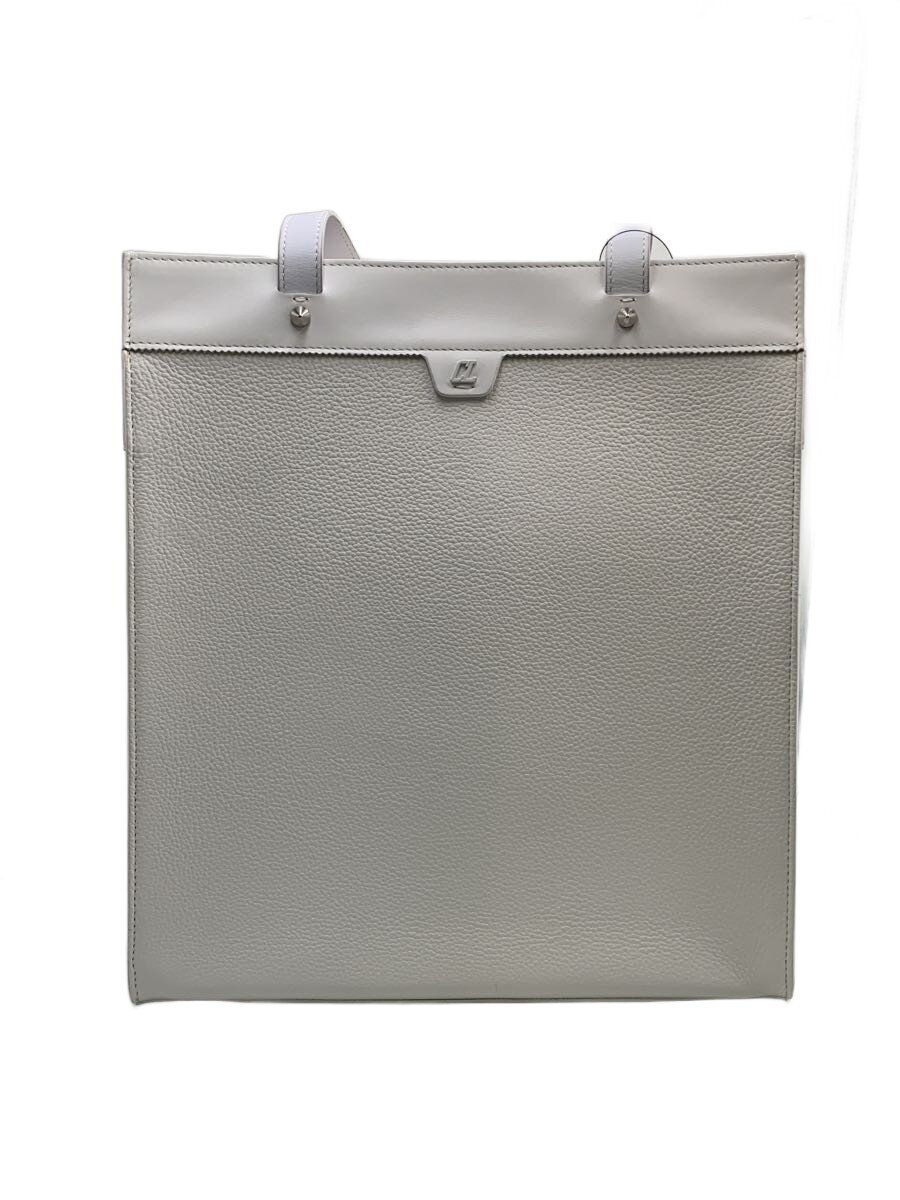Other - 【中古】Christian Louboutin◆Ruistote/トートバッグ/レザー/WHT/1225141【バッグ】