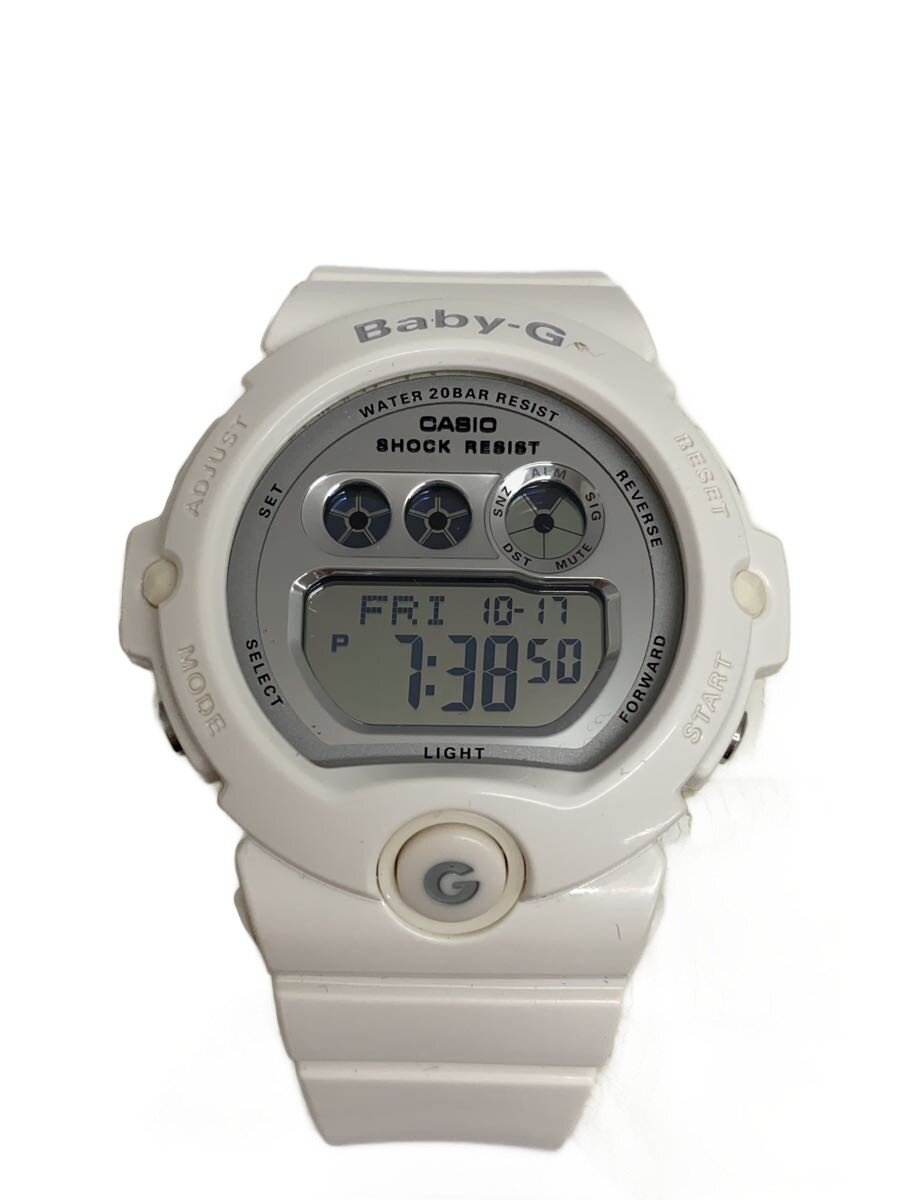 【中古】CASIO◆腕時計/デジタル/シルバー/ホワイト/BG-6900【服飾雑貨他】