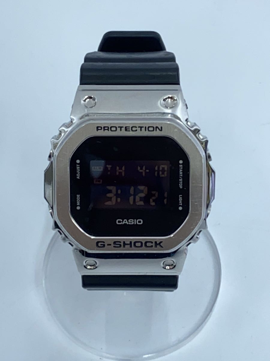 【中古】CASIO◆クォーツ腕時計・G-SHOCK/デジタル/ラバー/BLK/BLK【服飾雑貨他】