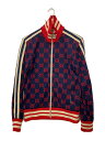 【中古】GUCCI◆GG ジャカードコットンジャケット/ジャージ/XS/コットン/ネイビー/総柄/496919//【メンズウェア】