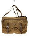 【中古】PRADA◆ショルダーバッグ/ナイロン/CML【バッグ】