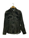 【中古】DIESEL◆S-GILS-DNM/長袖シャツ/50/レーヨン/GRY/A085340QWTR//【メンズウェア】(4)