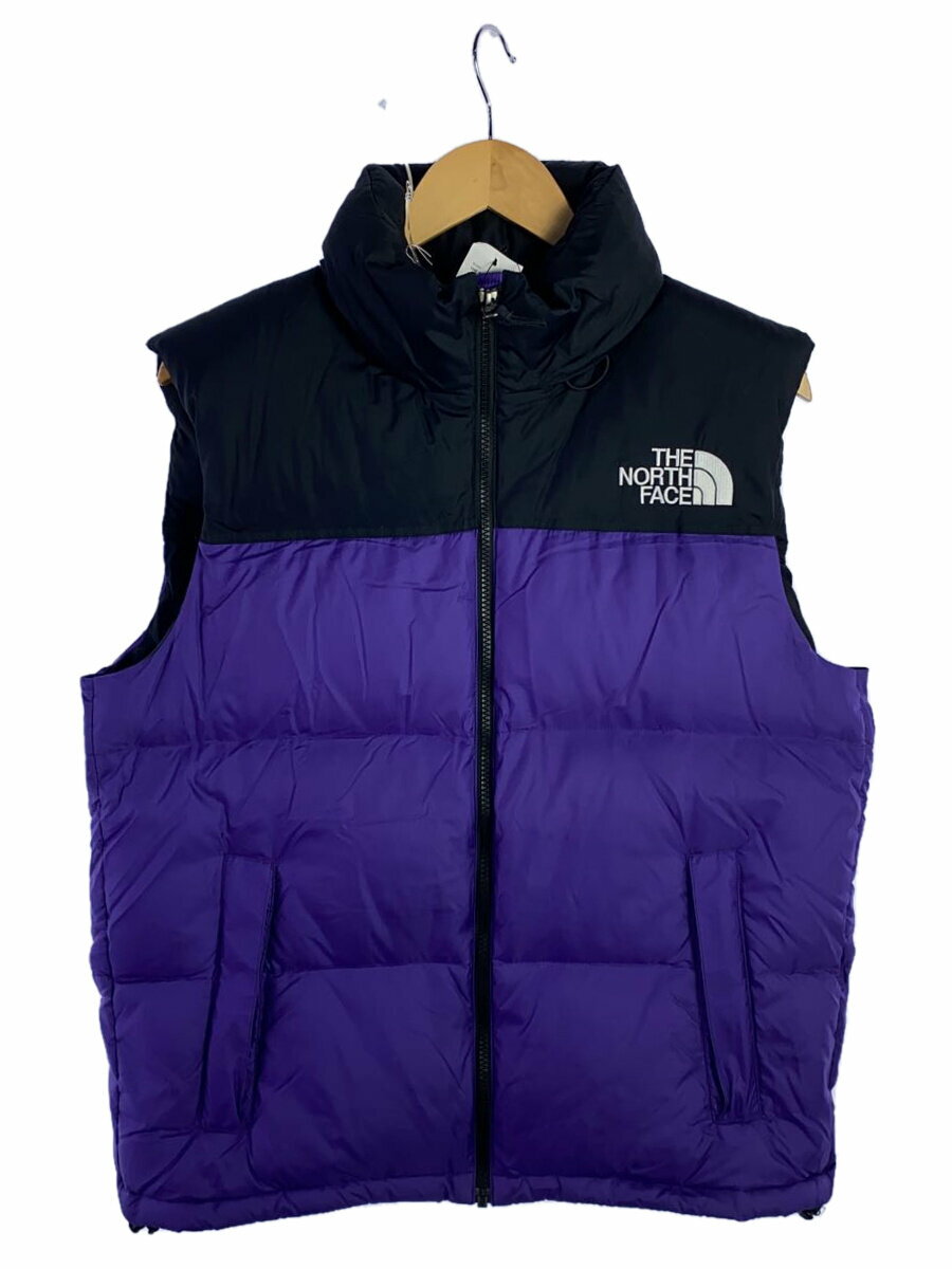 【中古】THE NORTH FACE◆NUPTSE VEST_ヌプシベスト/LL/ポリエステル/PUP【メンズウェア】