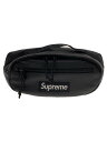 【中古】Supreme◆23AW/Leather Waist Bag/スレ有/ウエストバッグ/牛革/BLK【バッグ】