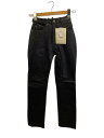 【中古】NANKAI◆ボトム/7/牛革/BLK/無地/TR-106/801-10615【レディースウェア】