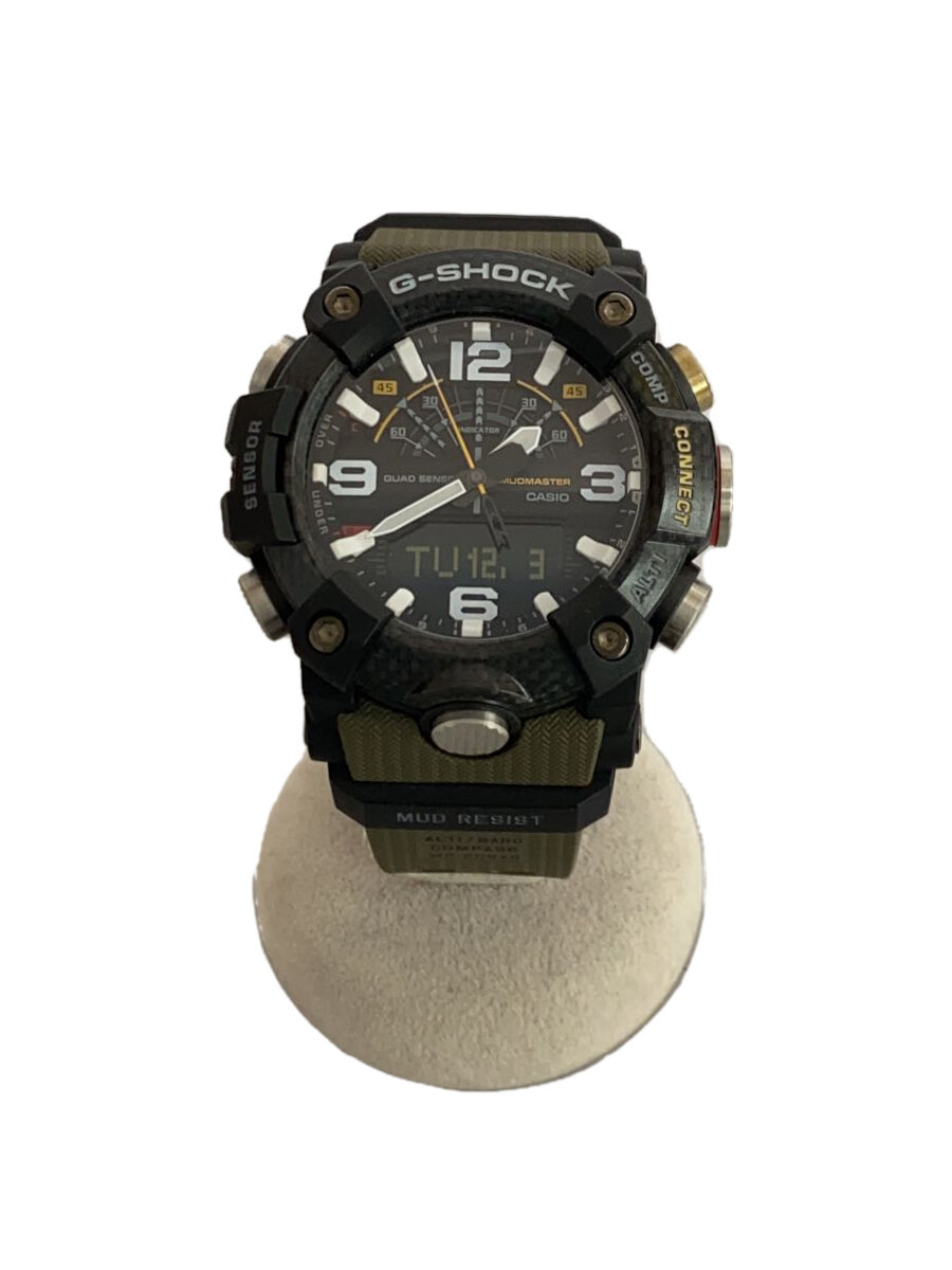 【中古】CASIO◆クォーツ腕時計・G-SHOCK/デジアナ/BLK/KHK【服飾雑貨他】