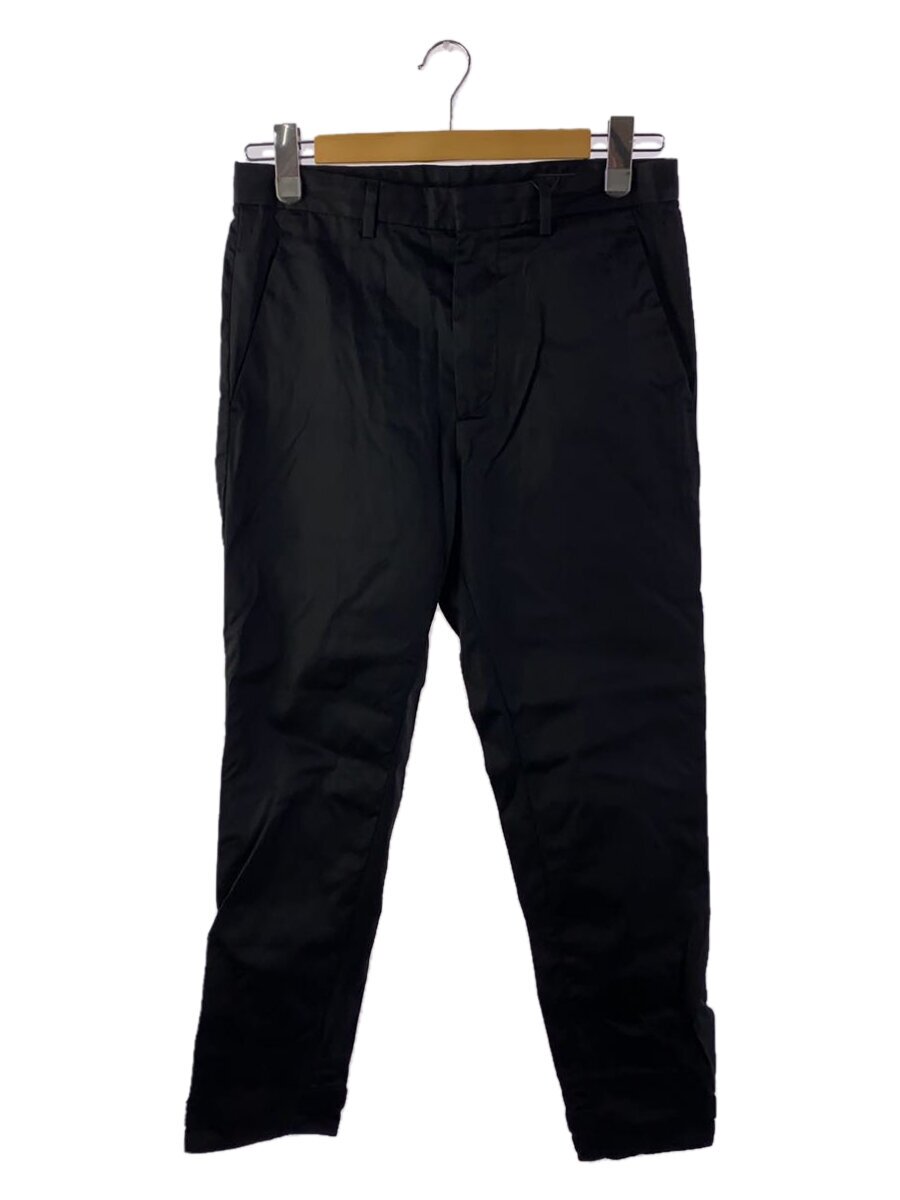 【中古】PRADA◆18年製ストレートパンツ/44/ポリエステル/BLK/無地/SPF46 S191 I18//【メンズウェア】