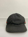【中古】GUCCI◆キャップ/L/キャンバス/BLK/総柄/メンズ/200035・601491【服飾雑貨他】