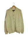 【中古】Woolrich◆カーディガン(厚手)/L/ウール/IVO/2W6-8301【メンズウェア】