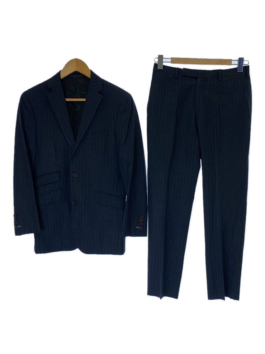 【中古】BURBERRY BLACK LABEL◆スーツ/--/ウール/NVY/ストライプ/BMD27-310-29//【メンズウェア】