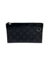 【中古】LOUIS VUITTON◆ポシェット・ディスカバリーPM_モノグラム・エクリプス_BLK/PVC/BLK【バッグ】