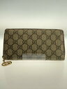 【中古】GUCCI◆長財布_GGプラス/PVC/BEG/レディース【服飾雑貨他】(4)