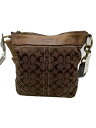 【中古】COACH◆ショルダーバッグ/キャンバス/BRW/総柄/F10403【バッグ】(4)