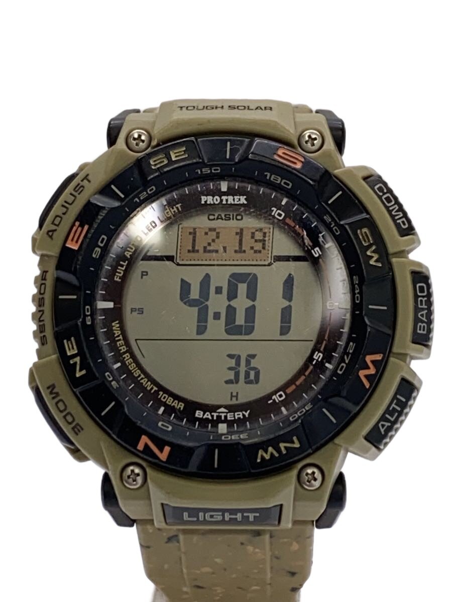 【中古】CASIO◆ソーラー腕時計/デジタル/PRG-340SC【服飾雑貨他】