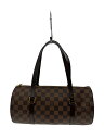 【中古】LOUIS VUITTON◆1)パピヨン30_ダミエ・エベヌ_BRW/PVC/BRW【バッグ】