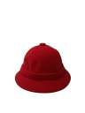 【中古】KANGOL◆バケットハット/S/ウール/RED/メンズ【服飾雑貨他】