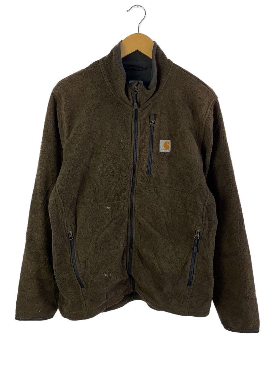 【中古】Carhartt◆フリースジャケット/M/ポリエステル/BRW【メンズウェア】