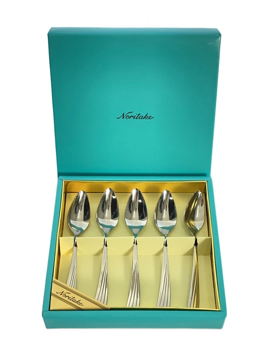 【中古】Noritake◆カトラリー/グレープフルーツスプーンセット/5点セット/SLV【キッチン用品】