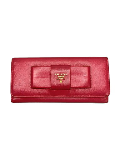 【中古】PRADA◆長財布/レザー/PNK/無地/レディース【服飾雑貨他】 【中古】PRADA◆長財布/レザー/PNK/無地/レディース【服飾雑貨他】