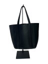 【中古】BALENCIAGA◆トートバッグ/レザー/BLK/総柄/551815【バッグ】
