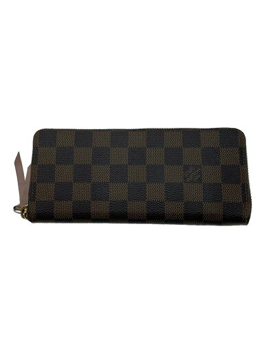 【中古】LOUIS VUITTON◆ポルト・フォイユ・クレマンス_ダミエ・エベヌ_BRW/PVC/BRW/総柄/レディース【服飾雑貨他】 【中古】LOUIS VUITTON◆ポルト・フォイユ・クレマンス_ダミエ・エベヌ_BRW/PVC/BRW/総柄/レディース【服飾雑貨他】