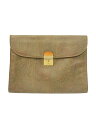 【中古】ETRO◆セカンドバッグ/レザー/ブラウン/総柄【バッグ】