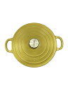 【中古】LE CREUSET◆鍋/サイズ:18cm/2点セット/YLW【キッチン用品】