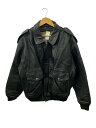 【中古】GROWL/トルコ製レザーフライトジャケット/レザージャケット・ブルゾン/--/レザー/BLK【メンズウェア】(4)