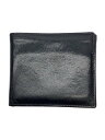 【中古】IL BISONTE◆2つ折り財布/レザー/BLK/メンズ//【服飾雑貨他】