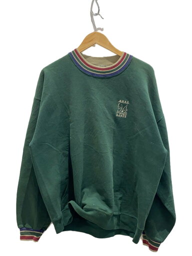 【中古】JERZEES◆90s/USA製/ROSS/リブライン/スウェット/XL/コットン/GRN/無地【メンズウェア】 【中古】JERZEES◆90s/USA製/ROSS/リブライン/スウェット/XL/コットン/GRN/無地【メンズウェア】