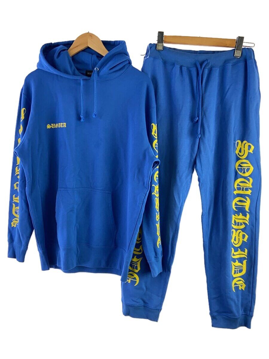 【中古】SUGATA/セットアップ/L/コットン/BLU【メンズウェア】