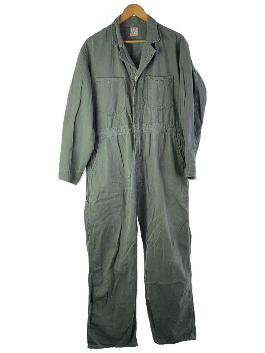 【中古】Lee◆40s/UNION-SALL/ヘリンボーン/オールインワン/42/コットン/GRY//【メンズウェア】