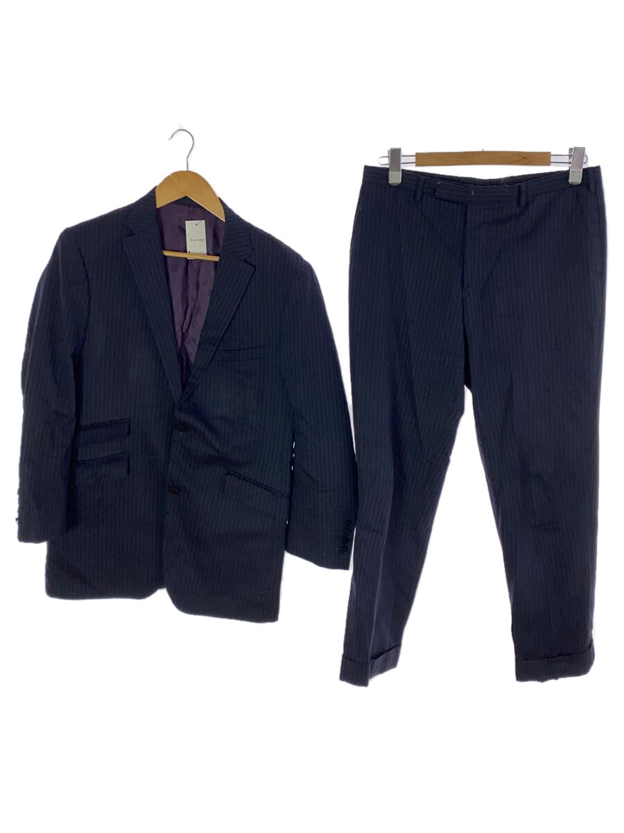 【中古】BURBERRY BLACK LABEL◆スーツ/40/ウール/NVY/ストライプ/D1H12-203-29//【メンズウェア】