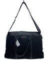 【中古】BURBERRY BLACK LABEL◆ショルダーバッグ/ナイロン/BLK/使用感・ダメージ有/角スレ【バッグ】