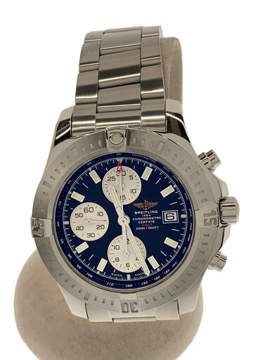 【中古】BREITLING◆自動巻腕時計/COLT/BLK/SLV/A13388/クロノグラフ/20250314日差+8【服飾雑貨他】 【中古】BREITLING◆自動巻腕時計/COLT/BLK/SLV/A13388/クロノグラフ/20250314日差+8【服飾雑貨他】