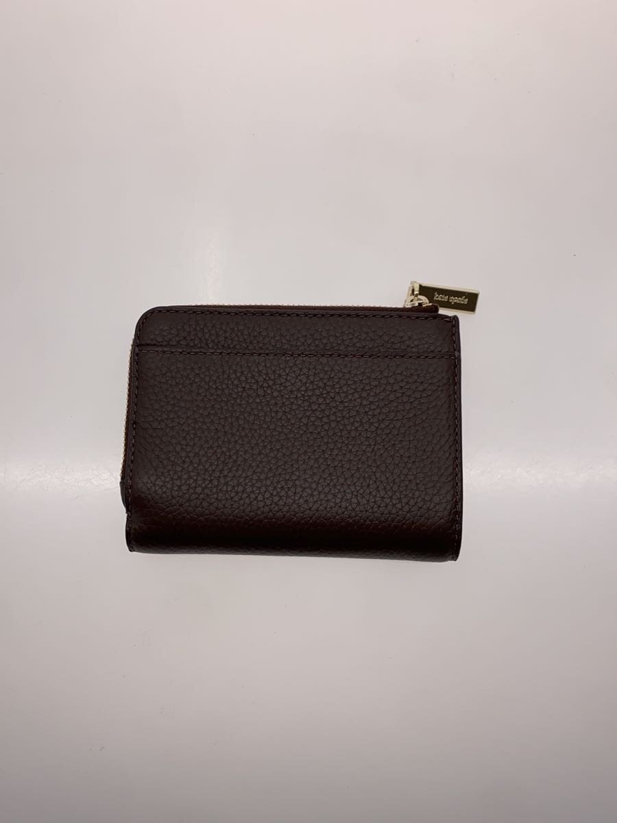 【中古】kate spade new york◆レナ スモール L-ジップ ウォレット/PVC/BRW/無地/レ...