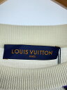 【中古】LOUIS VUITTON◆セーター(薄手)/XL/ウール/WHT/HON89W/シスルインターシャプルオーバーニット【メンズウェア】