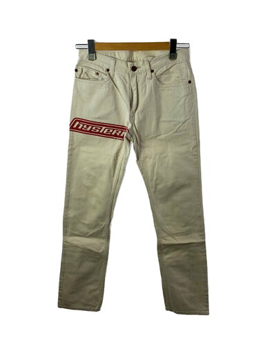【中古】HYSTERIC GLAMOUR◆ストレートパンツ/FREE/コットン/CRM/2AP-1290【レディースウェア】 【中古】HYSTERIC GLAMOUR◆ストレートパンツ/FREE/コットン/CRM/2AP-1290【レディースウェア】