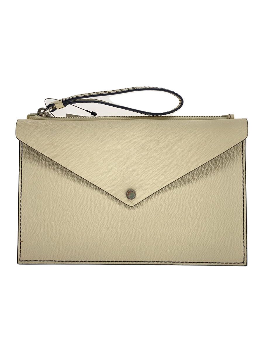 【中古】MARC BY MARC JACOBS◆クラッチバッグ/牛革/クリーム/【バッグ】